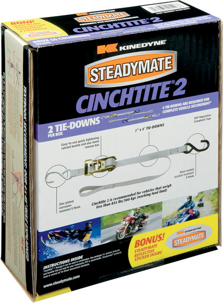 STEADYMATE Cinchtite 2 Ratchet Tie-Down 15465