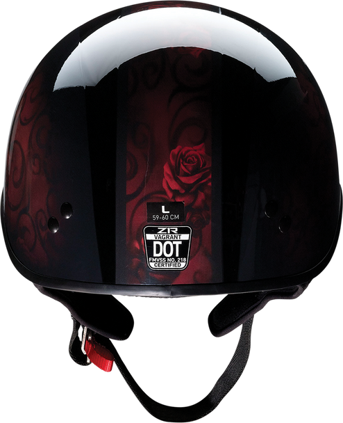 Z1R Vagrant Helmet - Red Catrina - Black/Red - Large 0103-1316