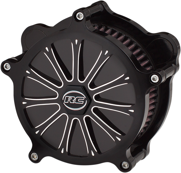 RC Components Exile Air Cleaner Black 1999-2006 Harley-Davidson FLHR Road King AB-02B-122E