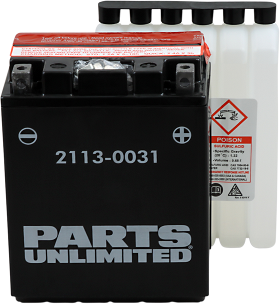 PARTS UNLIMITED AGM Battery - YTX14AHLBS .732 L CTX14AHL-BS