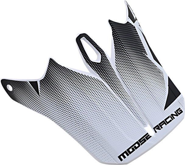 MOOSE RACING F.I. Agroid Visor Kit - White/Black 0132-1413