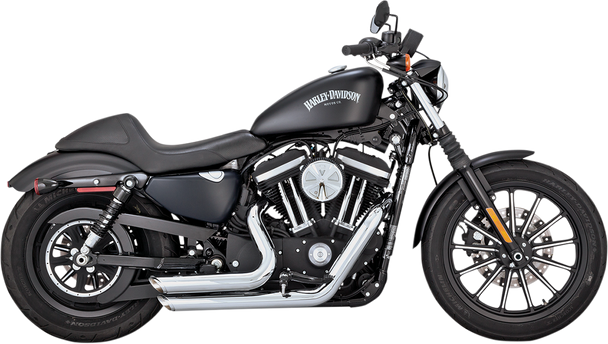 VANCE & HINES Shortshots Staggered Exhaust - Chrome 17229