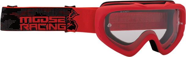 MOOSE RACING Youth Qualifier Goggles - Agroid - Red 2601-2661