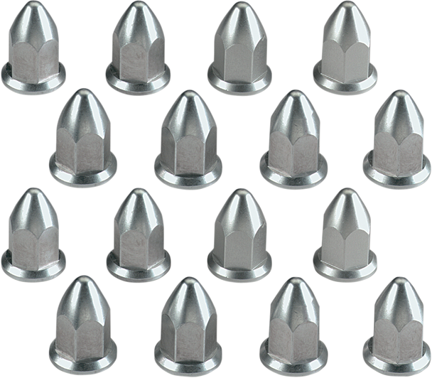 MOOSE RACING Wheel Lug Nut - Flat - Polished - 16 Pack 0223-0012