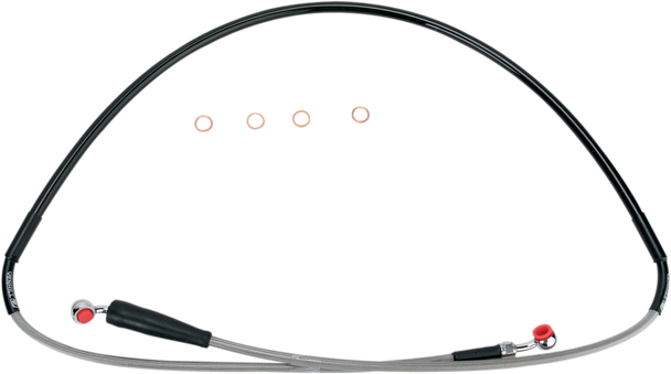 MOOSE RACING Brake Line - Front - Stainless Steel  - DR-Z 400 SM S01-1-038/P