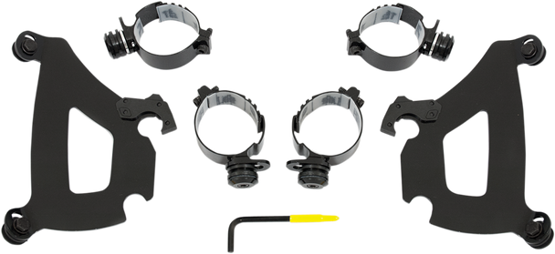 MEMPHIS SHADES Bullet Mounting Kit - Warrior - Black MEB1991