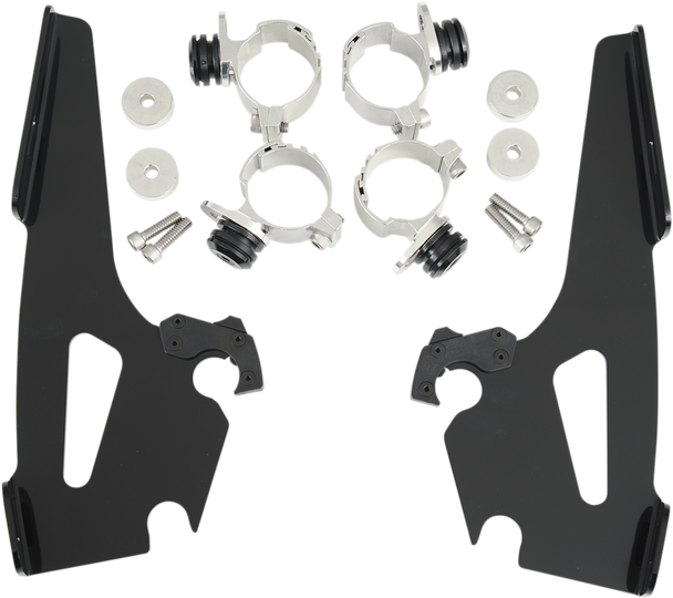 MEMPHIS SHADES Batwing Trigger Lock Mounting Kit - Narrow - Black MEB8965