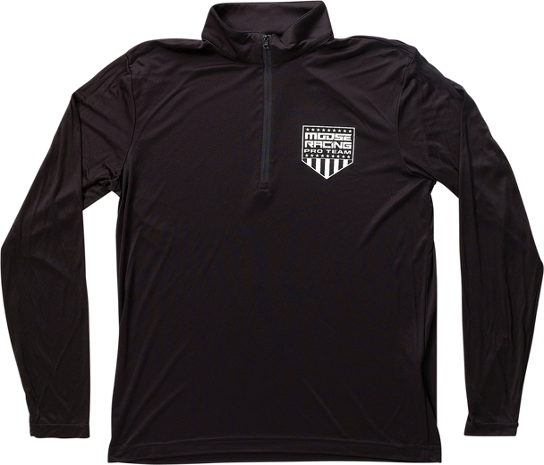 MOOSE RACING Quarter Zip Pullover - Black - Large 3050-5891