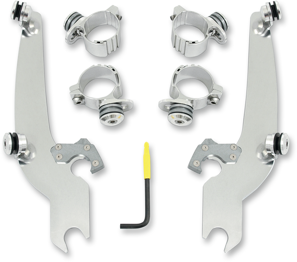 MEMPHIS SHADES Trigger Lock Sportshield Mounting Kit - Bolt - Polished MEK1992