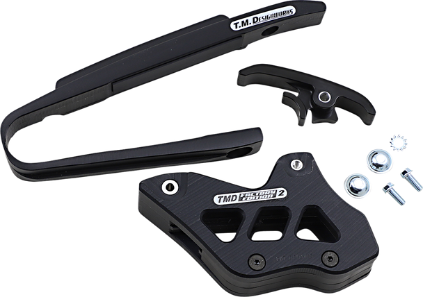 T.M. DESIGNWORKS Chain Guide/Slider - KTM - Black KTM-225-BK