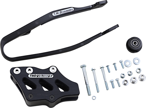 T.M. DESIGNWORKS Chain Guide/Slider - Yamaha - Black YCP-OR6-BK