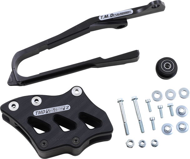 T.M. DESIGNWORKS Chain Guide/Slider - Suzuki - Black SCP-OR4-BK