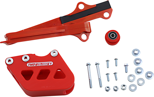 T.M. DESIGNWORKS Chain Guide/Slider - Suzuki - Red SCP-OR1-RD