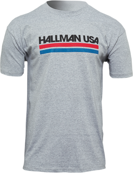 THOR Hallman USA T-Shirt - Heather Gray - 2XL 3030-21231