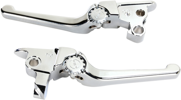 POWERSTANDS RACING Lever Set - Anthem - Harley Davidson - Chrome 12-00652-20