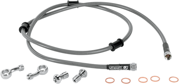 MOOSE RACING Brake Line - Front - Stainless Steel - KLR 650 KAW-6031F