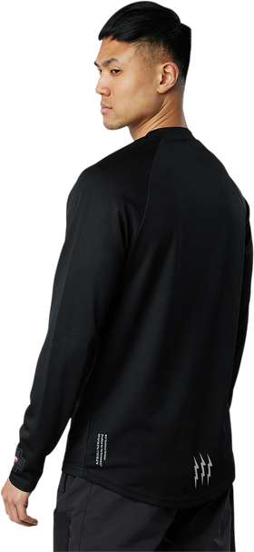 MUC-OFF USA Riders Long-Sleeve Jersey - Black - Large 20367