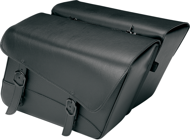 WILLIE & MAX LUGGAGE Compact Black Jack Saddlebag - Slant - Large 59589-00