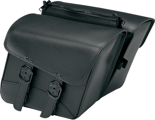 WILLIE & MAX LUGGAGE Compact Black Jack Saddlebag - Slant - Small 59588-00