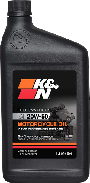 K & N Synthetic Engine Oil - 20W50 - 1 U.S. quart 108063