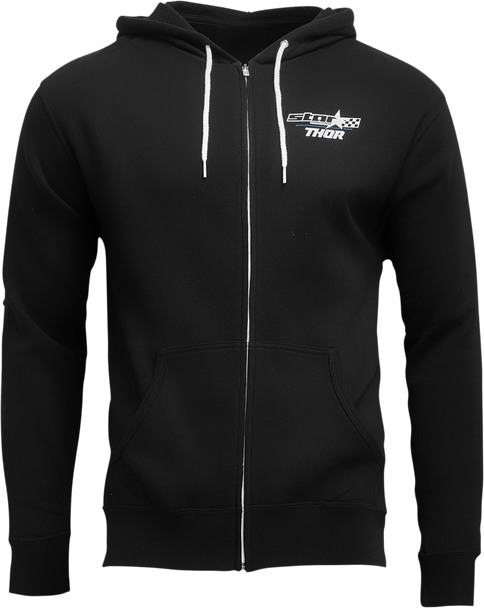 THOR Star Racing Champ Zip-Up Fleece - Black - Medium 3050-5960