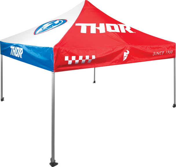THOR Track Canopy - 10' x 10' - Red/White/Blue 4030-0066