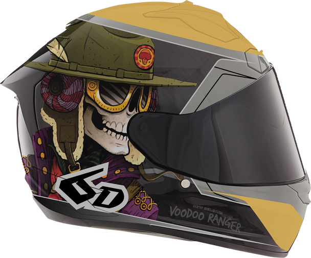 6D HELMETS ATS-1R Helmet - Voodoo Ranger - Black/Gold - Small 30-0805