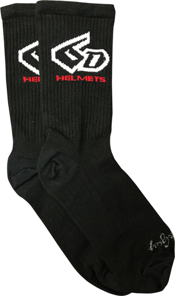 6D HELMETS 6D Cycling Socks - Black - Large/XL 52-7001