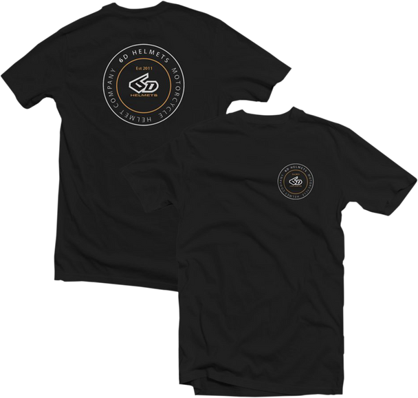 6D HELMETS 6D Company T-Shirt - Black - XL 50-4318