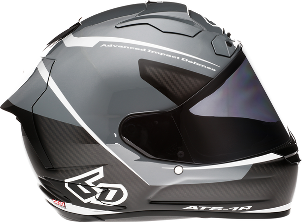 6D HELMETS ATS-1R Helmet - Alpha - Silver - Medium 30-0586