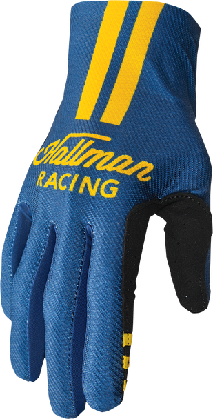 THOR Mainstay Roost Gloves - Navy/Yellow - Large 3330-7306