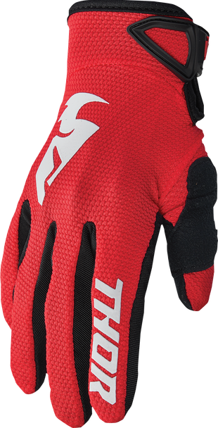 THOR Youth Sector Gloves - Red/White - XS 3332-1744
