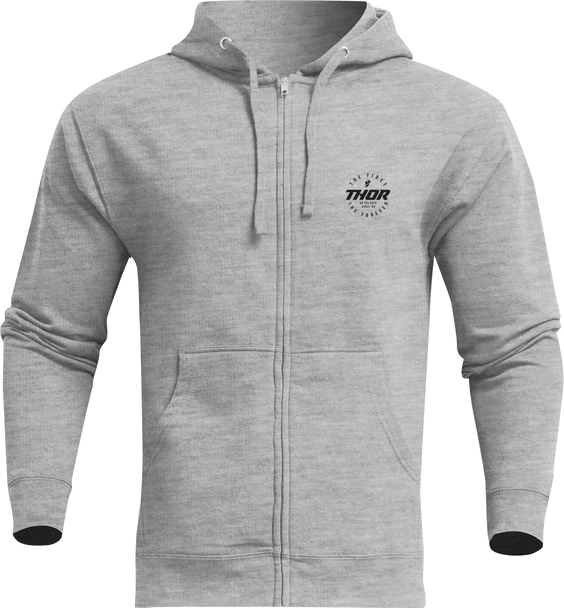 THOR Stadium Zip-Up Hooded Sweatshirt - Heather Gray - Medium 3050-6325