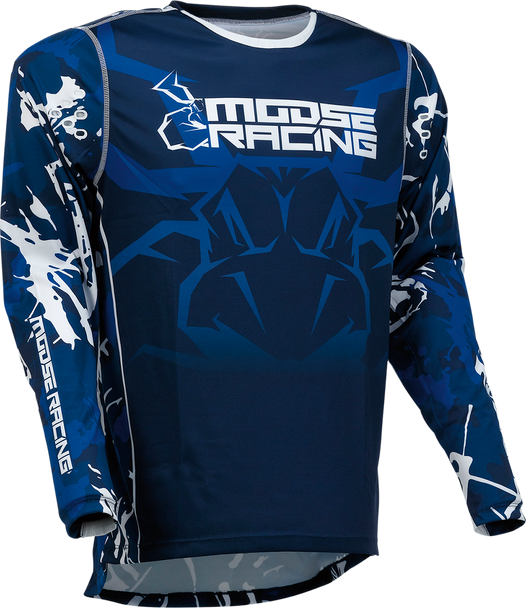 MOOSE RACING Agroid Jersey - Blue/White - Small 2910-7006