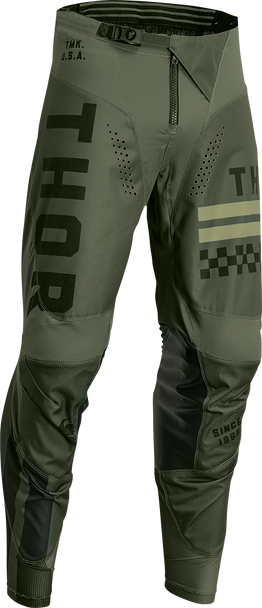 THOR Youth Pulse Combat Pants - Army Green/Black - 26 2903-2247