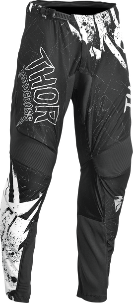 THOR Youth Sector Gnar Pants - Black/White - 24 2903-2216