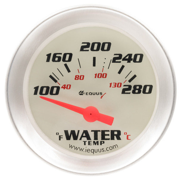 2.0 dia water temp gauge silver 100-280 e8262