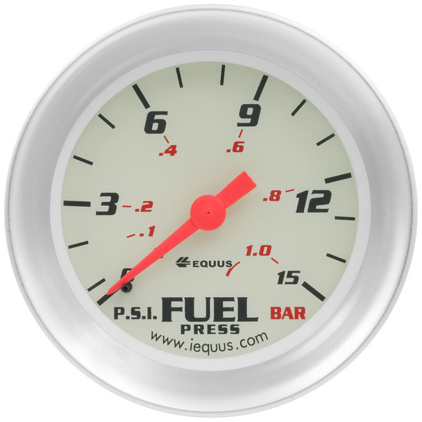 2-5/8 dia fuel pressure gauge 0-15 psi e8434