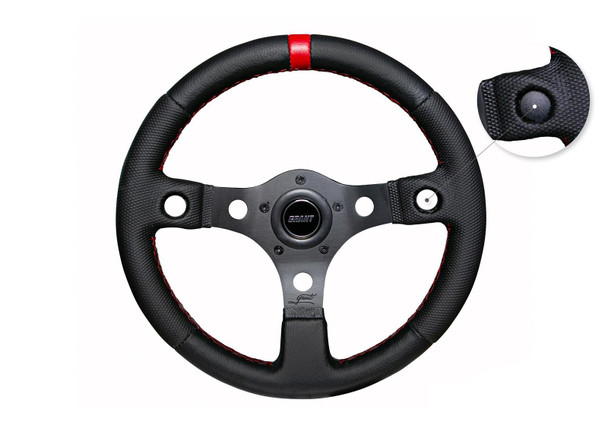 racing steering wheel red top marker 1079