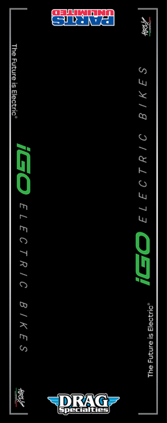 iGO Electric Bikes Large Pit Pad Black HC80200IGO