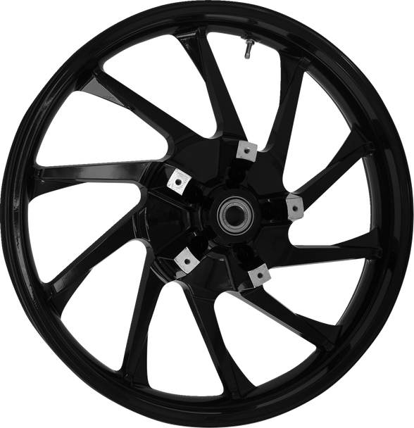 COASTAL MOTO Wheel - Hurricane 3D - Front - Dual Disc/without ABS - Black 3D-HUR213SB