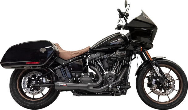 BASSANI XHAUST 2-into-1 Ripper Short Exhaust System - Black 1S74RBE