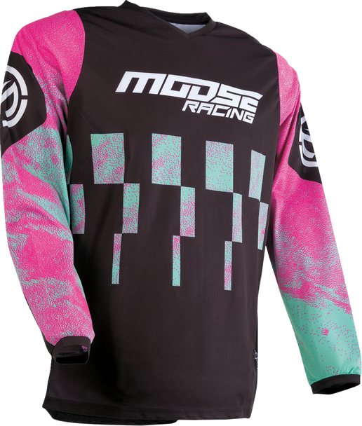 MOOSE RACING Qualifier Jersey - Pink/Teal - Small 2910-7518