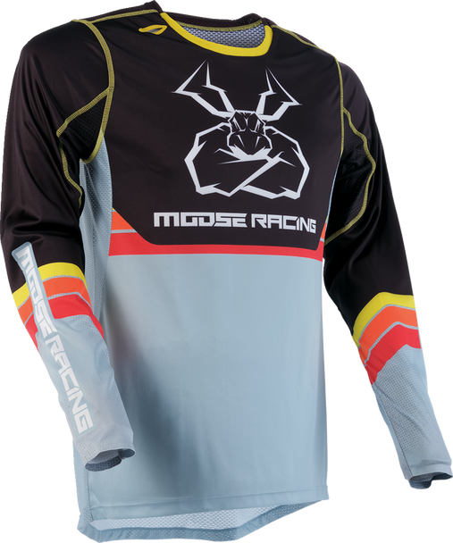 MOOSE RACING Agroid Jersey - Gray/Yellow - Large 2910-7514