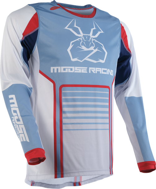 MOOSE RACING Agroid Jersey - Gray/Blue - Large 2910-7496
