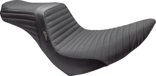 Le Pera Tailwhip Seat Pleated Grip Tape Black Softail Low Rider 2018-2023 LYR-580PTGP