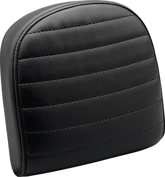 LE PERA Sissy Bar Pad - Small - Pleated - Dull Black L-SBP03PT-DULL