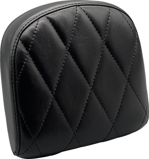 Le Pera Sissy Bar Pad Small Diamond Shiny Black 2008-2022 Touring 2018-2022 Softail L-SBP03DM-SH