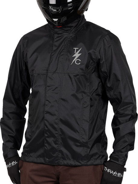 THRASHIN SUPPLY CO. Waterproof Mission Rain Jacket - Black - 2XL TMJ-15-12