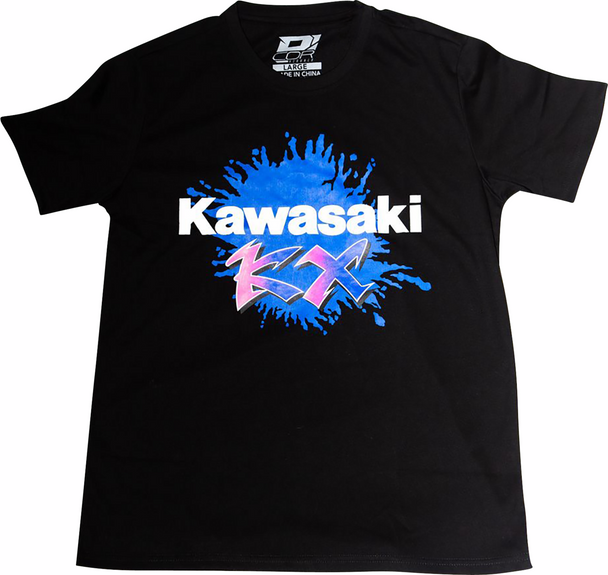 D'COR VISUALS Kawasaki Factory T-Shirt - Black - XL 80-127-4 D'COR VISUALS Kawasaki Factory T-Shirt - Black - XL 80-127-4